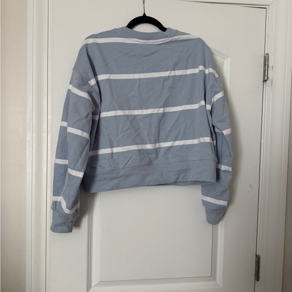 lululemon athletica Blue and White Striped Sweatshirt - Picture 2 of 6